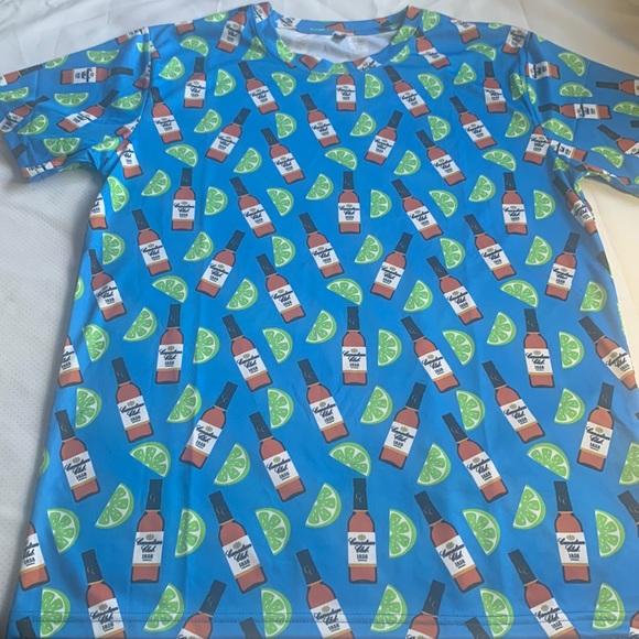 Canadian Club 1858 Whisky with Lime Medium T-Shirt Graphic Tee Golf - Picture 1 of 4